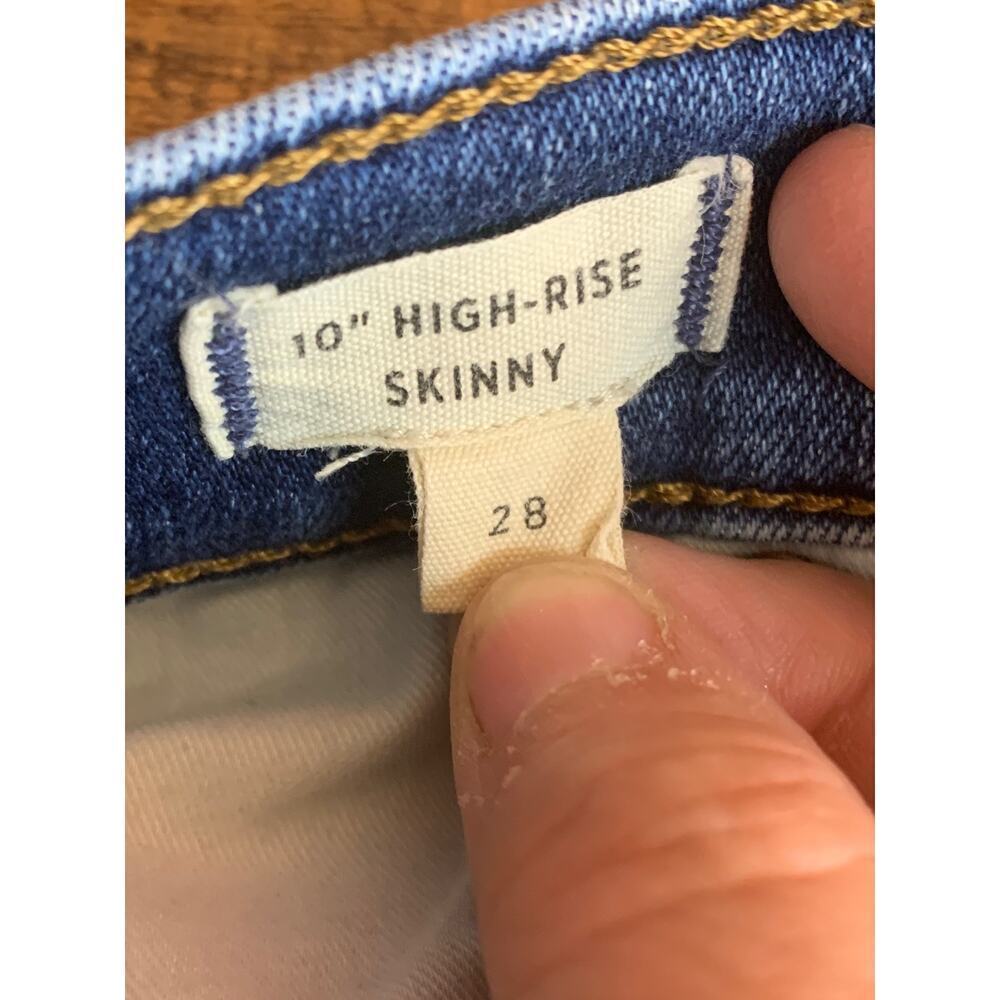 MADEWELL Women’s 10” High Rise Skinny Jeans / Size: W28 - Picture 5 of 13